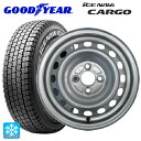 即日発送 155/80R14 88/86N グッドイヤー アイスナビ カーゴ ウェッズ ウインターエース L10 # スチール(シルバー) 14-5J 国産車用 スタッドレスタイヤホイール4本セット