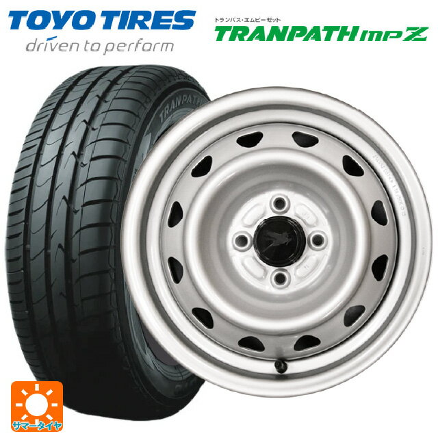 【6/22 20時〜 全品P5倍＆クーポン】175/65R14 82H トーヨー トランパス MPZ ウェッズ キャロウィン PC504S # スチール(シルバー) 14-5J 国産車用 サマータイヤホイール4本セット