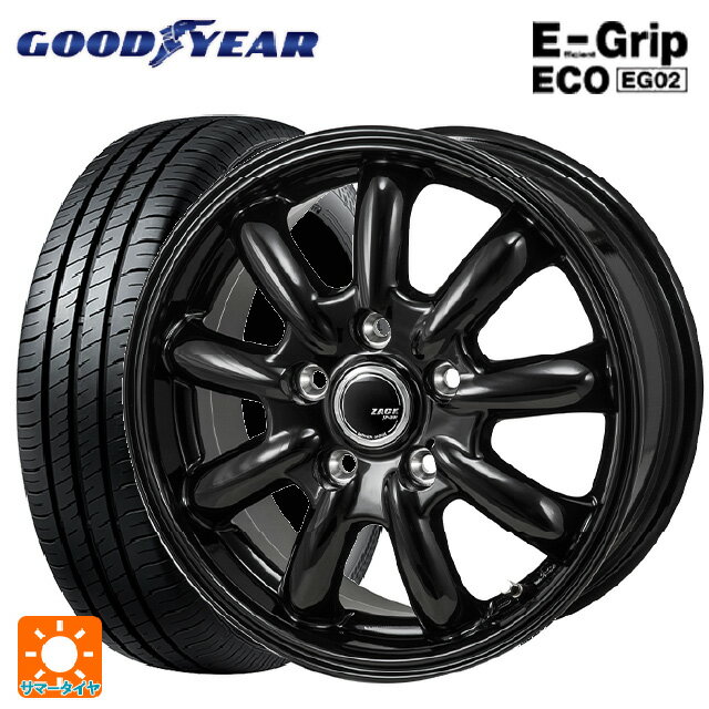【6/22 20時〜 全品P5倍＆クーポン】215/65R16 98H グッドイヤー エフィシェントグリップ エコ EG02 ジャパン三陽 ザック JP209 グロスブラック 16-6.5J 国産車用 サマータイヤホイール4本セット
