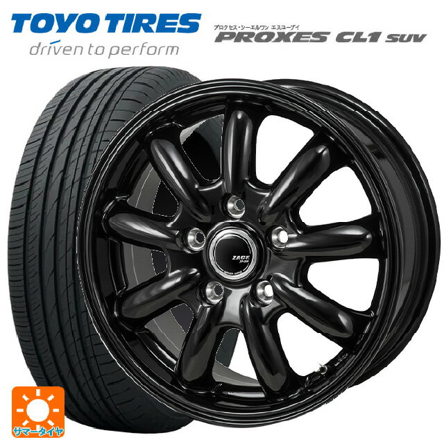 【6/22 20時〜 全品P5倍＆クーポン】215/60R16 95V トーヨー プロクセス CL1 SUV ジャパン三陽 ザック JP209 グロスブラック 16-6.5J 国産車用 サマータイヤホイール4本セット