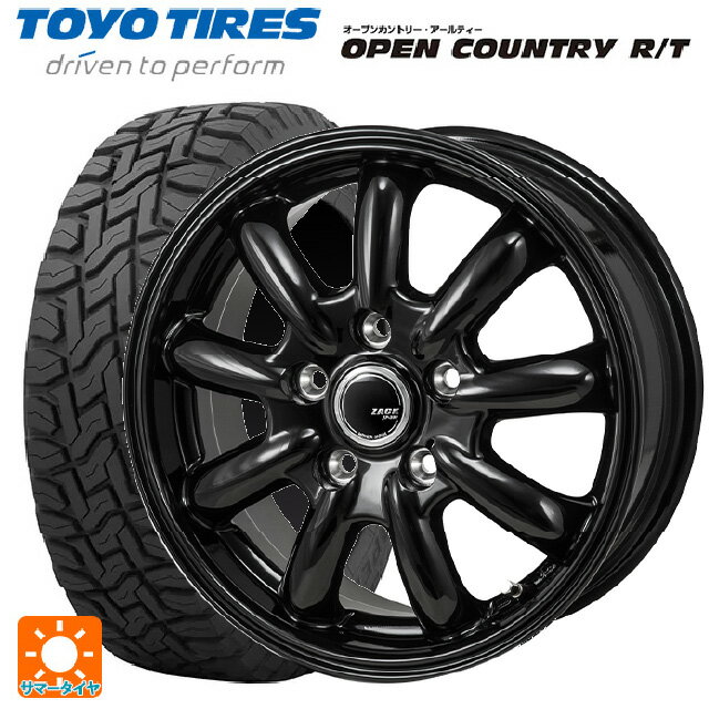 215/70R16 100Q トーヨー オープンカントリー RT ブラックレター ジャパン三陽 ザック JP209 グロスブラック 16-6.5J 国産車用 サマータイヤホイール4本セット