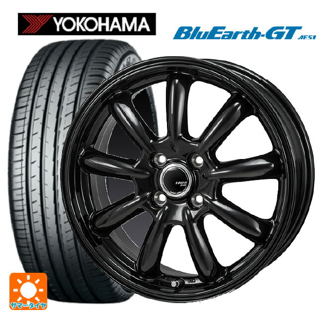 175/65R14 82H ヨコハマ ブルーアースGT AE51 ジャパン三陽 ザック JP209 グロスブラック 14-5.5J 国産車用 サマータイヤホイール4本セット