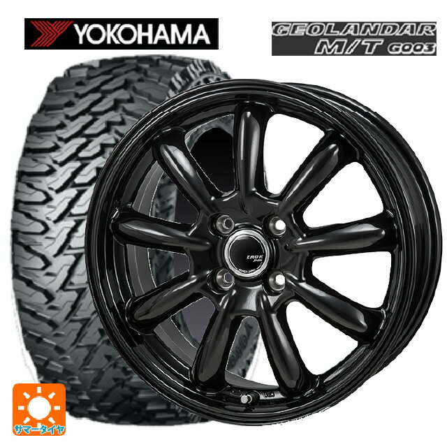 2024年製 145/80R12 80/78N ヨコハマ ジオランダー M/T G003 ジャパン三陽 ザック JP209 グロスブラック 12-4J 国産車用 サマータイヤホイール4本セット