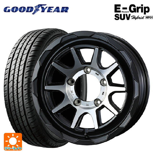 【5/9 20時〜 最大3万円OFFクーポン】スズキ ジムニーシエラ(74系)用 195/80R15 96H グッドイヤー エフィシェントグリップSUV HP01 ＃ マッドヴァンス06 マットブラックポリッシュ 新品サマータイヤホイール 4本セット