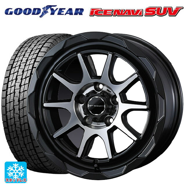 【6/22 20時〜 全品P5倍＆クーポン】215/65R16 98Q グッドイヤー アイスナビ SUV ウェッズ マッドヴァンス06 マットブラックポリッシュ 16-7J 国産車用 スタッドレスタイヤホイール4本セット