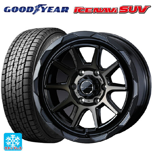 265/70R17 115Q グッドイヤー アイスナビ SUV ウェッズ マッドヴァンス06 ブラックポリッシュブロンズクリア 17-8J 国産車用 スタッドレスタイヤホイール4本セット