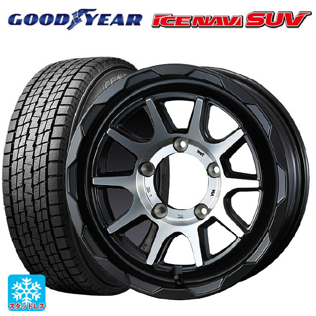 【5/9 20時〜 最大3万円OFFクーポン】225/70R16 103Q グッドイヤー アイスナビ SUV ウェッズ マッドヴァンス06 マットブラックポリッシュ 16-5.5J 国産車用 スタッドレスタイヤホイール4本セット