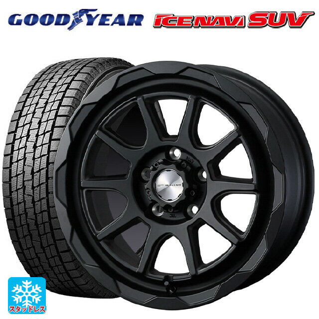 トヨタ ハイラックス(120系)用 265/70R17 115Q グッドイヤー アイスナビ SUV # ウェッズ マッドヴァンス06 フルマットブラック 新品スタッドレスタイヤホイール 4本セット