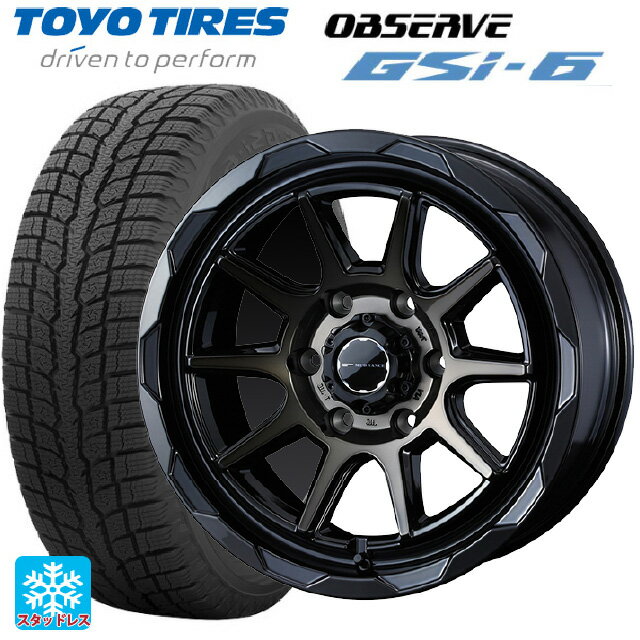 トヨタ ランドクルーザープラド(150系)用 265/60R18 110Q トーヨー オブザーブ GSI-6 マッドヴァンス06 ブラックポリッシュブロンズクリア 新品スタッドレスタイヤホイール 4本セット