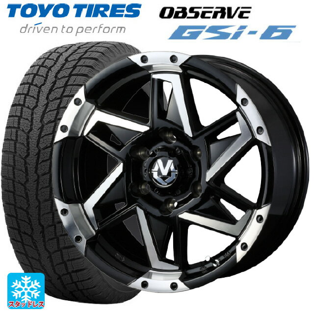 トヨタ ランドクルーザープラド(150系)用 265/60R18 110Q トーヨー オブザーブ GSI-6 マッドヴァンス05 ブラックポリッシュ 新品スタッドレスタイヤホイール 4本セット