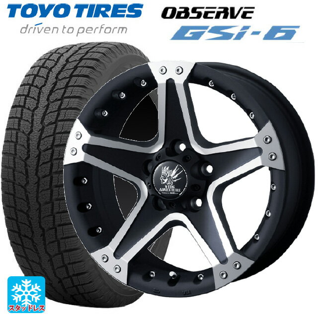 225/65R17 102Q トーヨー オブザーブ GSI-6 ウェッズ マッドヴァンス01 マッドブラックポリッシュ 17-7J 国産車用 スタッドレスタイヤホイール4本セット