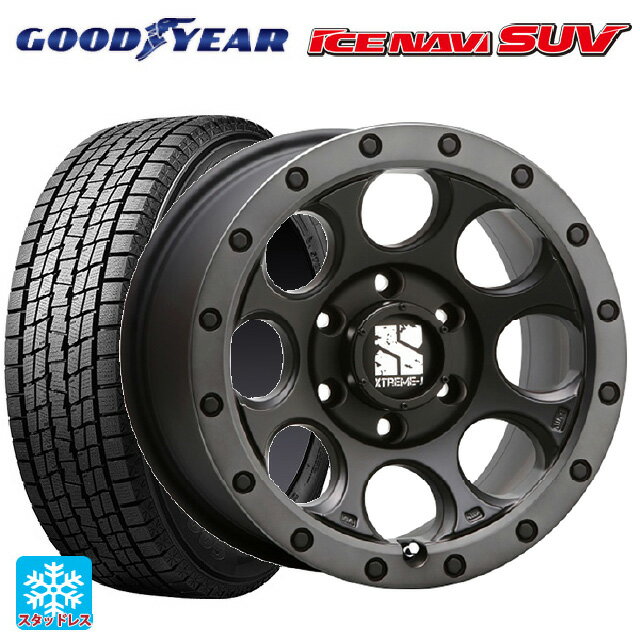 265/65R18 114Q グッドイヤー アイスナビ SUV # エムエルジェイ エクストリームJ XJ03 Flat Black Smoke 18-8J 国産車用 スタッドレスタイヤホイール4本セット