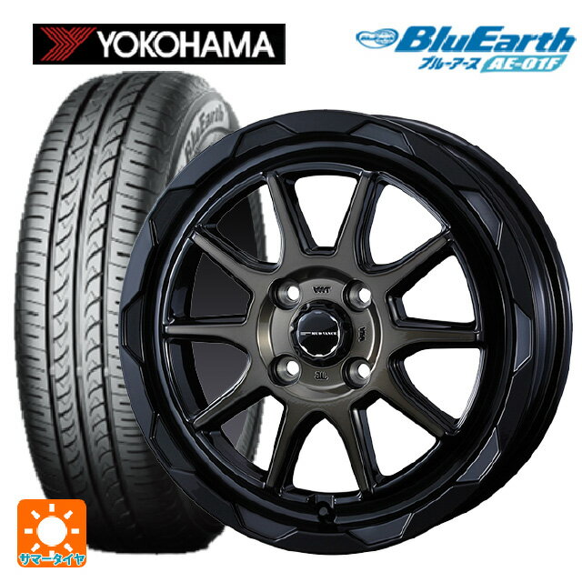 【5/23 20時〜最大3万円OFFクーポン】ダイハツ タフト(LA900/LA910)用 165/70R14 81S ヨコハマ ブルーアース AE01F ウェッズ マッドヴァンス06 ブラックポリッシュブロンズクリア 新品サマータイヤホイール 4本セット