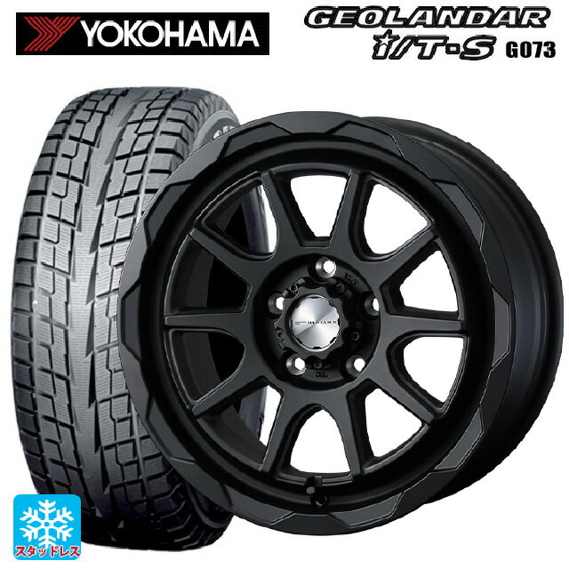 【6/20限定 全品P5倍＆クーポン】215/65R16 98Q ヨコハマ ジオランダー ITS G073 正規品 ウェッズ マッドヴァンス06 フルマットブラック 16-7J 国産車用 スタッドレスタイヤホイール4本セット