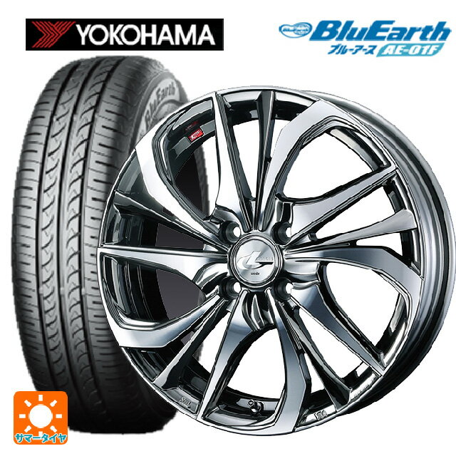 【6/22 20時〜 全品P5倍＆クーポン】185/55R16 83V ヨコハマ ブルーアース AE01F ウェッズ レオニス TE BMCMC 16-6J 国産車用 サマータイヤホイール4本セット