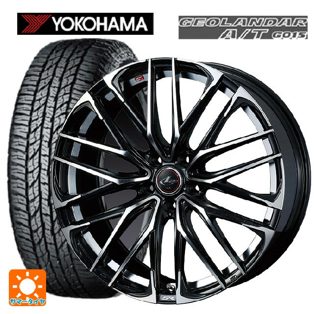 ホンダ ZR-V(RZ4)用 225/60R17 99H ヨコハマ ジオランダー A/T G015 ブラックレター レオニス SK PBMC 新品サマータイヤホイール 4本セット