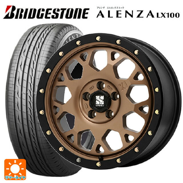 ミツビシ デリカD5(3DA系)用 215/70R16 100H ブリヂストン アレンザLX100 正規品 エムエルジェイ エクストリームJ XJ04 Matte Bronze BKRim 新品サマータイヤホイール 4本セット