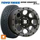 ニッサン エクストレイル(33系)用 235/60R18 103H トーヨー オープンカントリー A/T EX ホワイトレター ＃ エクストリームJ XJ03 Flat Black Smoke 新品サマータイヤホイール 4本セット