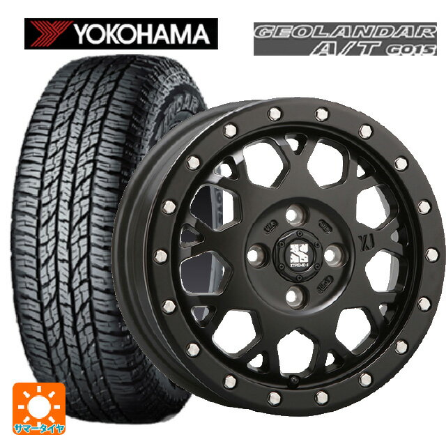 165/55R15 75H ヨコハマ ジオランダー A/T G015 ブラックレター エムエルジェイ エクストリームJ XJ04 Satin Black 15-4.5J 国産車用 サマータイヤホイール4本セット