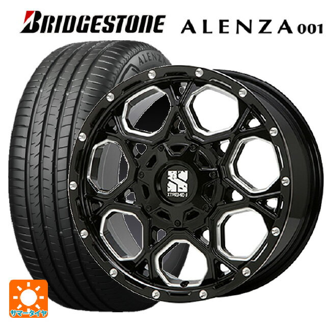 2024年製 225/65R17 102H ブリヂストン アレンザ001 正規品 # エムエルジェイ エクストリームJ XJ06 Gloss Black Milled 17-7J 国産車用 サマータイヤホイール4本セット