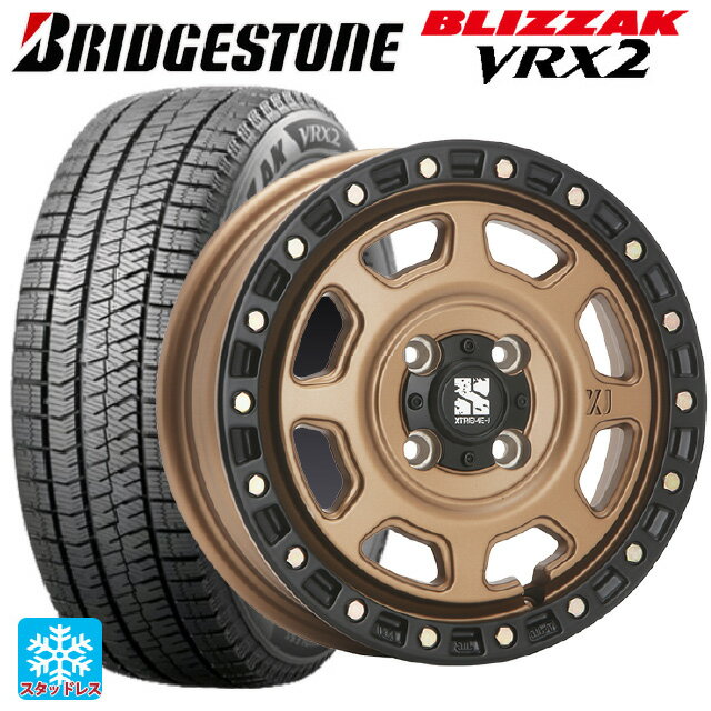 【6/15〜16限定 全品P5倍＆クーポン】2024年製 165/65R14 79Q ブリヂストン ブリザック VRX2 正規品 エムエルジェイ エクストリームJ XJ07 Matte Bronze　BKRim 14-5J 国産車用 スタッドレスタイヤホイール4本セット