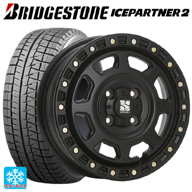 155/65R13 73Q ブリヂストン アイスパートナー2 正規品 エムエルジェイ エクストリームJ XJ07 Satin Black 13-4J 国産車用 スタッドレスタイヤホイール4本セット