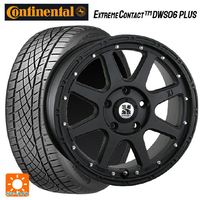 【6/11 1:59迄 全品ポイント5倍】215/45R18 93Y XL コンチネンタル エクストリームコンタクト DWS06プラス 正規品 エムエルジェイ エクストリームJ # Flat Black 18-8J 国産車用 サマータイヤホイール4本セット