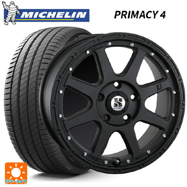 【6/20限定 全品P5倍＆クーポン】215/45R17 87W ミシュラン 正規品 プライマシー4 エムエルジェイ エクストリームJ Flat Black 17-7.5J 国産車用 サマータイヤホイール4本セット