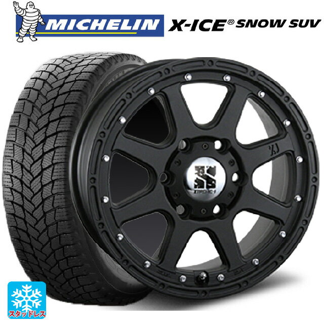 トヨタ ハイラックス(120系)用 2024年製 265/65R18 114T ミシュラン 正規品 エックスアイス スノー SUV エムエルジェイ エクストリームJ Flat Black 新品スタッドレスタイヤホイール 4本セット