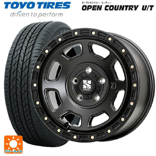 215/70R16 100H トーヨー オープンカントリー UT エムエルジェイ エクストリームJ XJ07 Satin Black 16-7J 国産車用 サマータイヤホイール4本セット