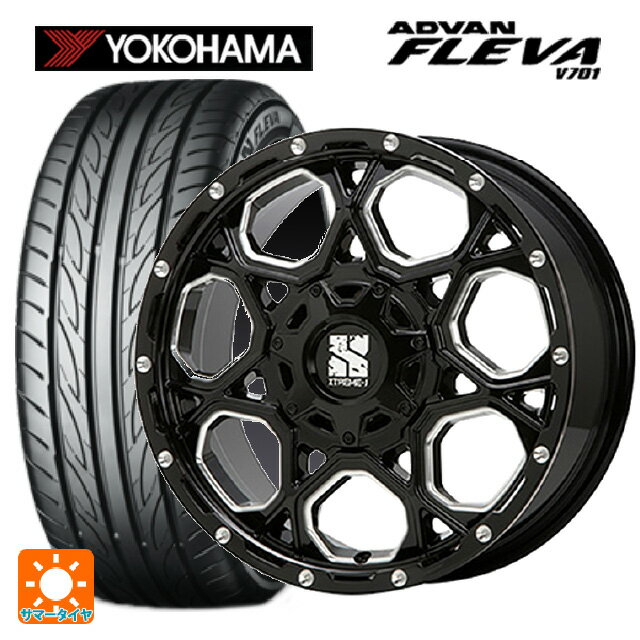 ホンダ ZR-V(RZ4)用 215/55R17 94W ヨコハマ アドバン フレバ V701 正規品 エムエルジェイ エクストリームJ XJ06 Gloss Black Milled 新品サマータイヤホイール 4本セット