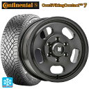 205/55R16 91T コンチネンタル コンチバイキングコンタクト7 正規品 エムエルジェイ エクストリームJ Dスロット サテンブラック 16-6.5J 国産車用 スタッドレスタイヤホイール4本セット