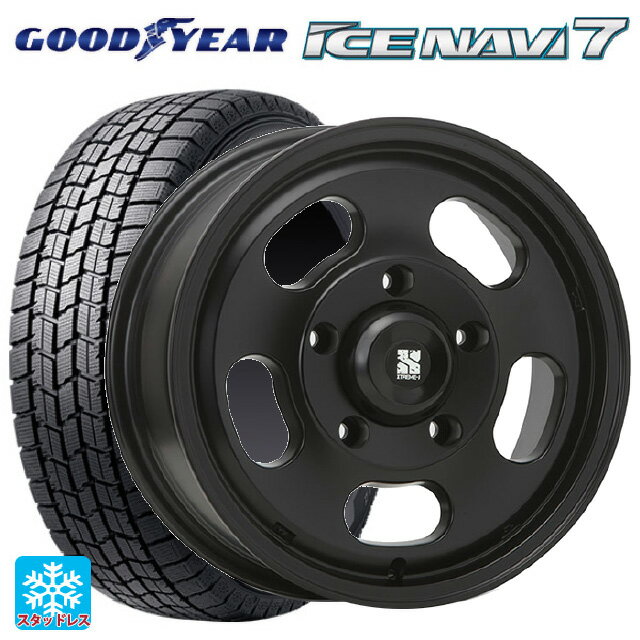 205/55R16 91Q グッドイヤー アイスナビ7(限定) エムエルジェイ エクストリームJ Dスロット サテンブラック 16-6.5J 国産車用 スタッドレスタイヤホイール4本セット