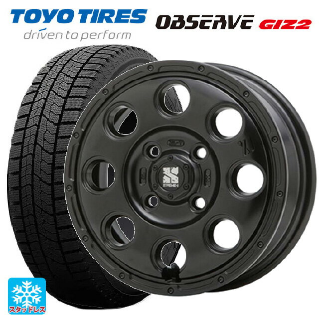 155/65R13 73Q トーヨー オブザーブ ガリットギズ2 エムエルジェイ エクストリームJ KK03 Satin Black 13-4J 国産車用 スタッドレスタイヤホイール4本セット