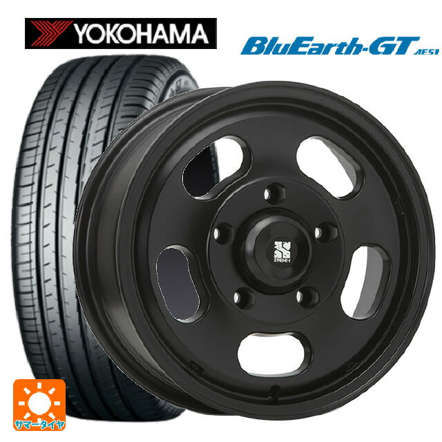 205/55R16 91V ヨコハマ ブルーアースGT AE51 エムエルジェイ エクストリームJ Dスロット サテンブラック 16-6.5J 国産車用 サマータイヤホイール4本セット