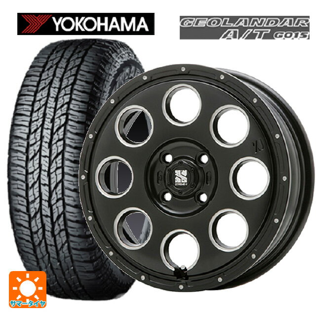 【最大3万円クーポン 5/27 1:59迄】2024年製 155/65R14 75H ヨコハマ ジオランダー A/T G015 ブラックレター エムエルジェイ エクストリームJ KK03 Black Milled 14-4.5J 国産車用 サマータイヤホイール4本セット