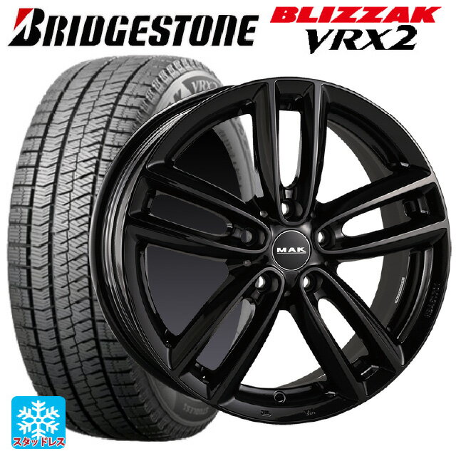 ミニ ミニクロスオーバー(F60)用 225/50R18 95Q ブリヂストン ブリザック VRX2 正規品 マック オックスフォード グロスブラック 新品スタッドレスタイヤホイール 4本セット