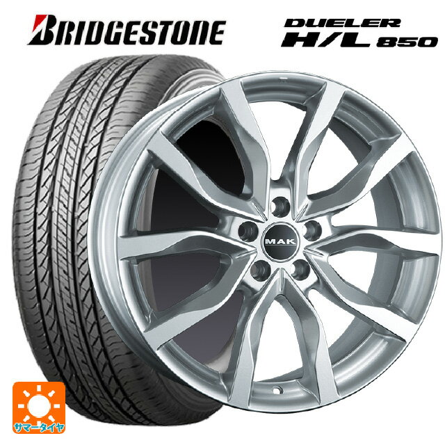 ジャガー E-PACE(DF2系)用 235/55R19 101V ブリヂストン デューラー HL850 正規品 # マック ハイランズ シルバー 新品サマータイヤホイール 4本セット