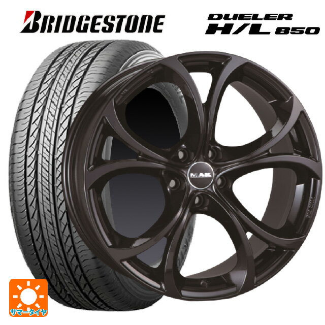 アルファロメオ ステルヴィオ(949系)用 235/55R19 101V ブリヂストン デューラー HL850 正規品 阿部商会 マック ラリオ グロスブラック 新品サマータイヤホイール 4本セット