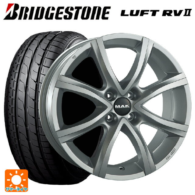 シトロエン C4(C41系)用 2025年製 215/65R16 98H ブリヂストン ルフトRV2(日本製) 正規品 # 阿部商会 マック アンチバス シルバー 新品サマータイヤホイール 4本セット