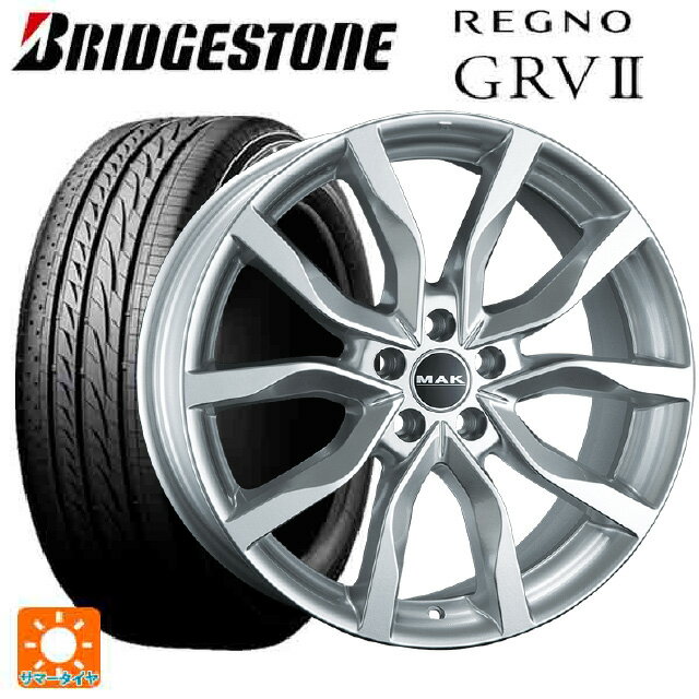 ランドローバー レンジローバー イヴォーク(LZ2系)用 235/60R18 103V ブリヂストン レグノ GRV2 正規品 # マック ハイランズ シルバー 新品サマータイヤホイール 4本セット