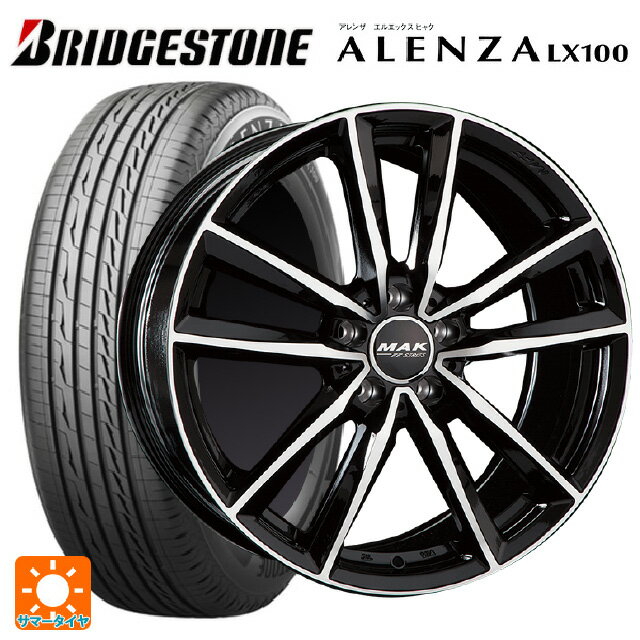 【5/30限定 最大3万円OFFクーポン】メルセデスベンツ GLA(H247)用 235/50R19 99V ブリヂストン アレンザLX100 正規品 # マック ブレーメンFF ブラックミラー 新品サマータイヤホイール 4本セット