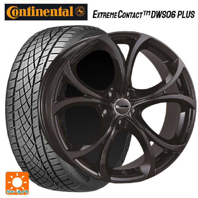 アルファロメオ ステルヴィオ(949系)用 235/55R19 105W XL コンチネンタル エクストリームコンタクト DWS06プラス 正規品 阿部商会 マック ラリオ グロスブラック 新品サマータイヤホイール 4本セット