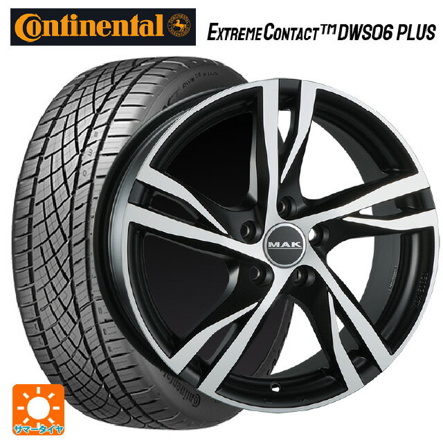 【6/22 20時〜 全品P5倍＆クーポン】ジャガー E-PACE(DF2系)用 235/55R19 105W XL コンチネンタル エクストリームコンタクト DWS06プラス 正規品 阿部商会 マック ストックホルム アイスブラック 新品サマータイヤホイール 4本セット