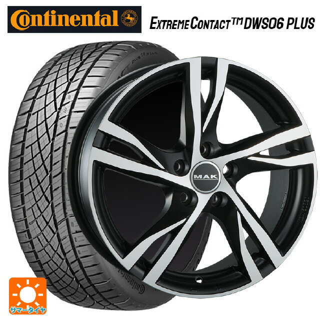 ジャガー E-PACE(DF2系)用 235/60R18 107W XL コンチネンタル エクストリームコンタクト DWS06プラス 正規品 マック ストックホルム # アイスブラック 新品サマータイヤホイール 4本セット