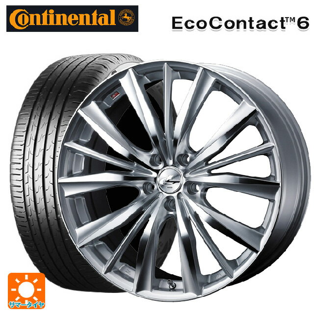 【6/22 20時〜 全品P5倍＆クーポン】205/60R16 96H XL コンチネンタル エココンタクト 6 正規品 ウェッズ レオニス VX HSMC 16-7J 国産車用 サマータイヤホイール4本セット