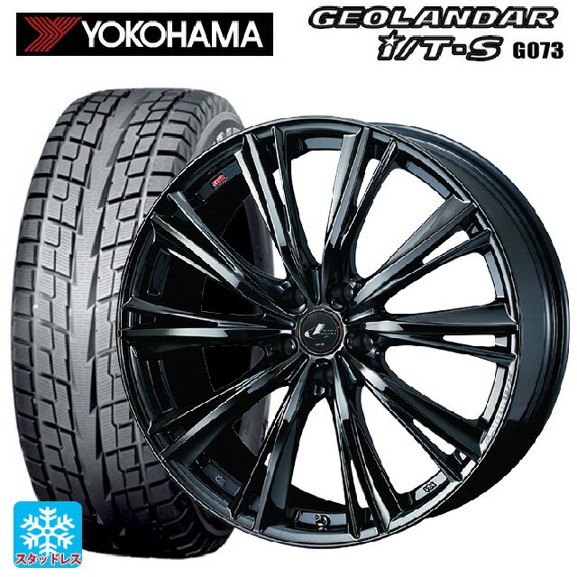 【6/22 20時〜 全品P5倍＆クーポン】215/60R17 96Q ヨコハマ ジオランダー ITS G073 正規品 ウェッズ レオニス WX BMC1 17-7J 国産車用 スタッドレスタイヤホイール4本セット