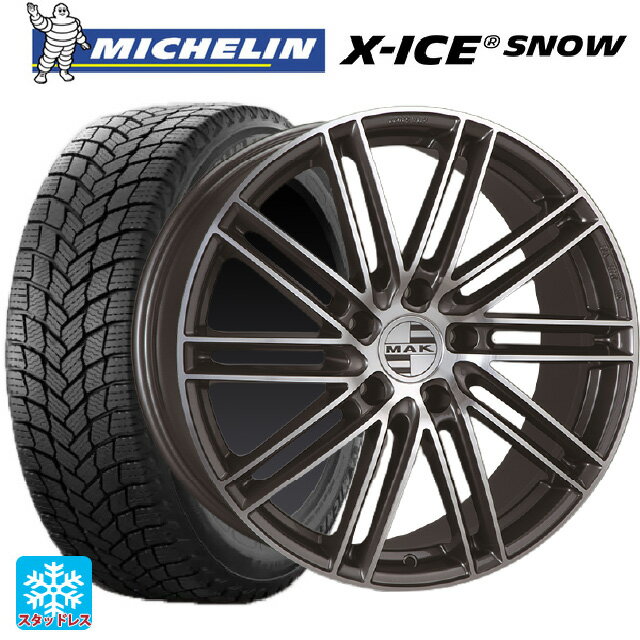 ポルシェ タイカン(J1系)用 [F]:255/40R20 101H XL [R]:295/35R20 105Y XL ミシュラン 正規品 エックスアイス スノー 阿部商会 マック ライプツィヒ ガンメタリックミラー 新品スタッドレスタイヤホイール 4本セット