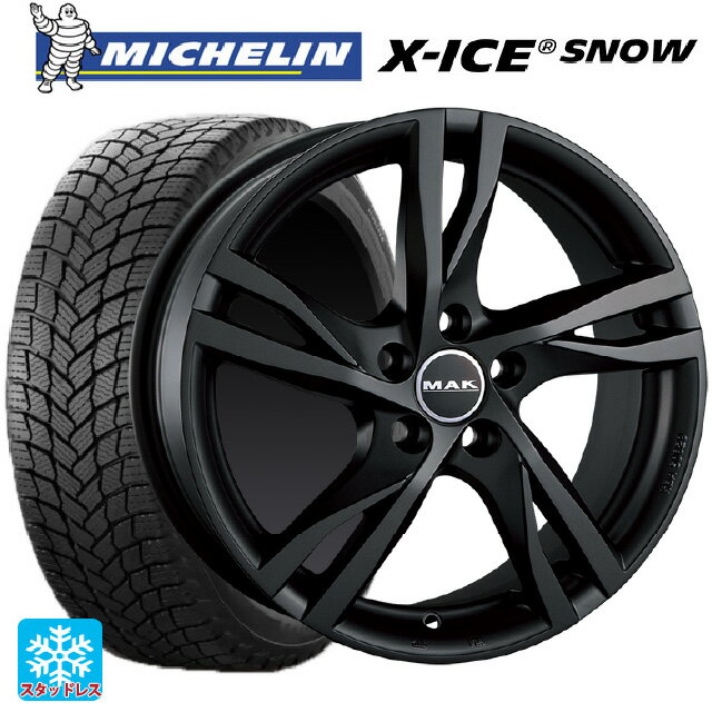 ボルボ V40(MB/MD系)用 205/55R16 94H XL ミシュラン エックスアイス スノー 正規品 マック ストックホルム マットチタン 新品スタッドレスタイヤホイール 4本セット