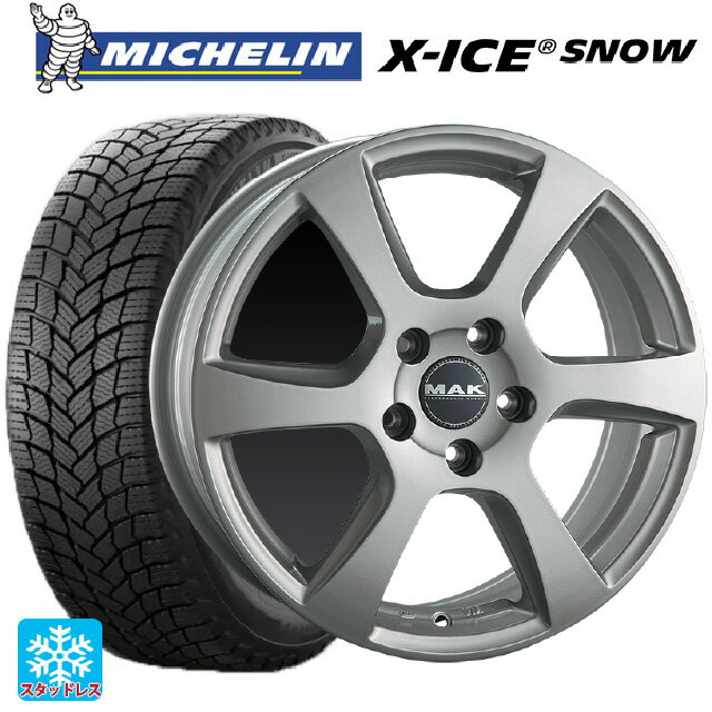 【最大3万円OFFクーポン 5/16 1:59迄】ルノー カングー(KW系)用 195/65R15 95T XL ミシュラン エックスアイス スノー 正規品 マック ヴィンチー シルバー 新品スタッドレスタイヤホイール 4本セット